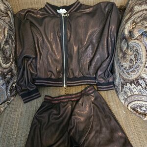 Girls size 10 bottom and size 8 jacket Hannah Banana